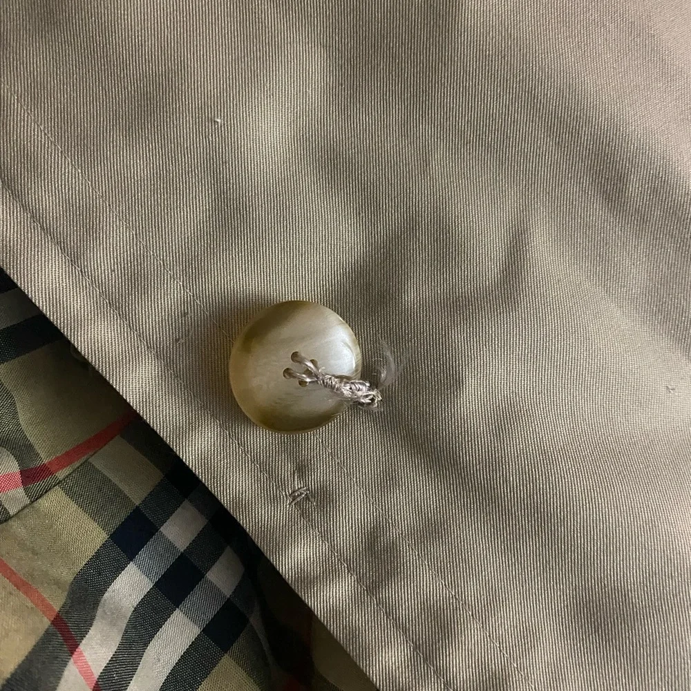 Vintage Burberrys’ London Trench Coat 44 Long - Classic Nova Check & Liner - Picture 9 of 16